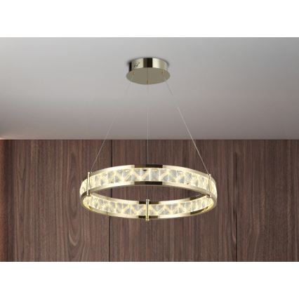 LED-hämardatav kristall-lüster kaabliga ENRIQUE LED/40W//230V 3000-6000K läbimõõt 60 cm + kaugjuhtimispult