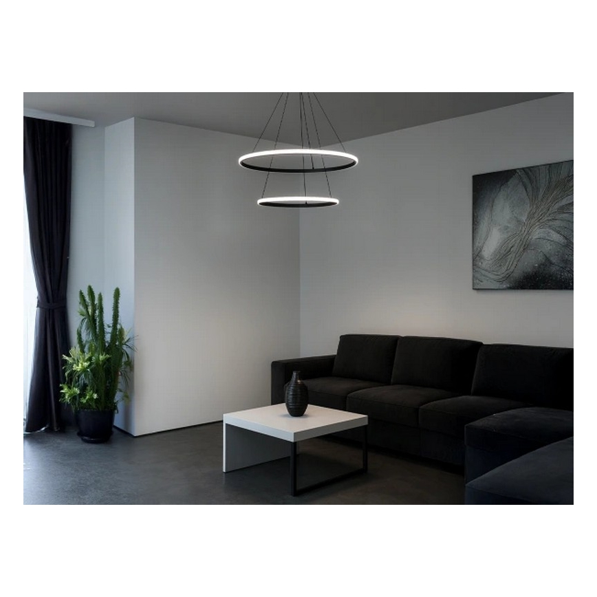 Hämardatav LED-lühter kaablil LED/55W/230V 3000-6500K läbimõõt 60 cm + kaugjuhtimispult