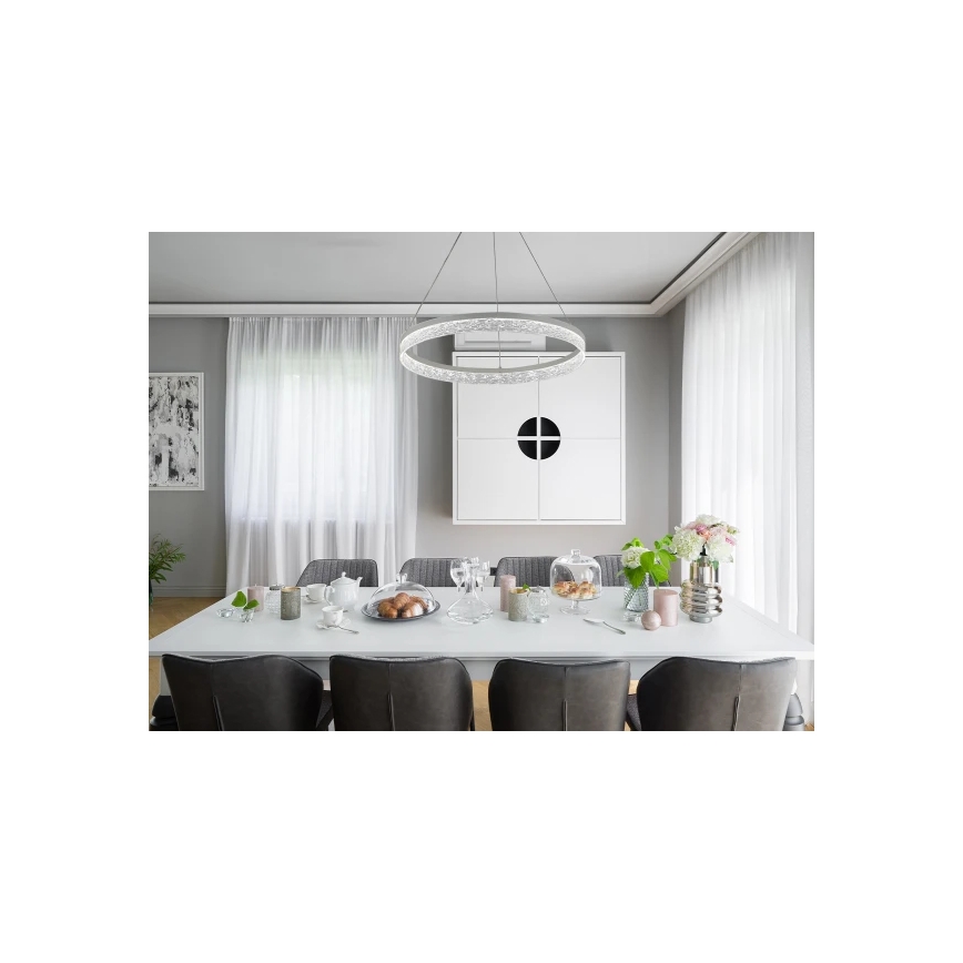 LED-dimmiga lühter kaablil ALIANZ LED/60W/230V 3000–6000K Ø 80 cm + kaugjuhtimispult
