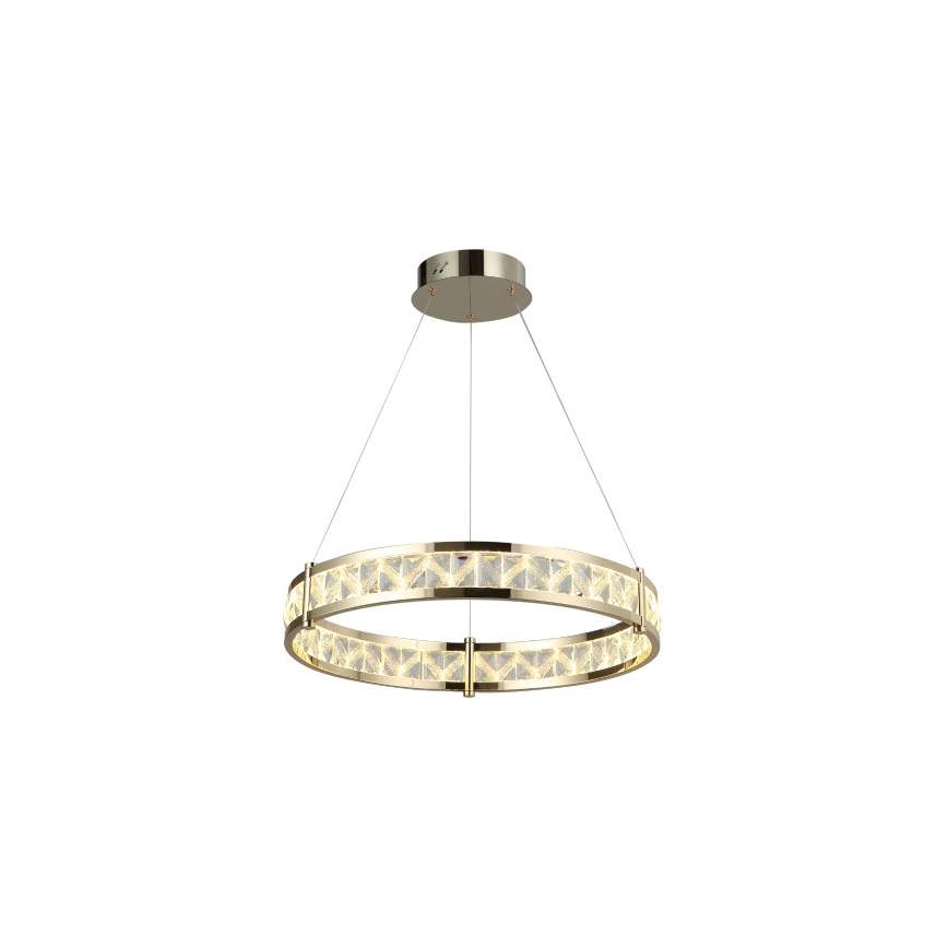 Hämardatav LED-kristall-lühter riputuskaabliga ENRIQUE LED/55W//230V 3000-6000K läbimõõt 80 cm + kaugjuhtimispult