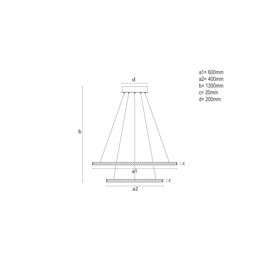 LED-hämardatav ripplühter kaablil LED/150W/230V 3000-6500K + kaugjuhtimispult