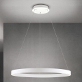 LED-hämardatav rippvalgusti kaabliga KOLK LED/80W/230V 2700/3000/4000K läbimõõt 80 cm valge