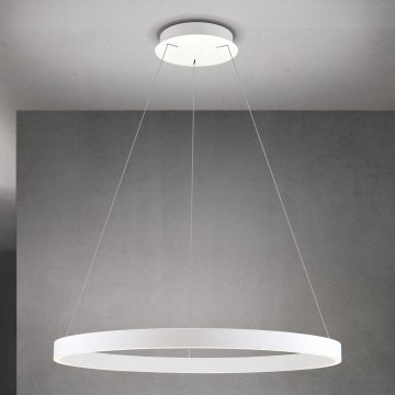 LED-hämardatav rippvalgusti kaabliga KOLK LED/80W/230V 2700/3000/4000K läbimõõt 80 cm valge