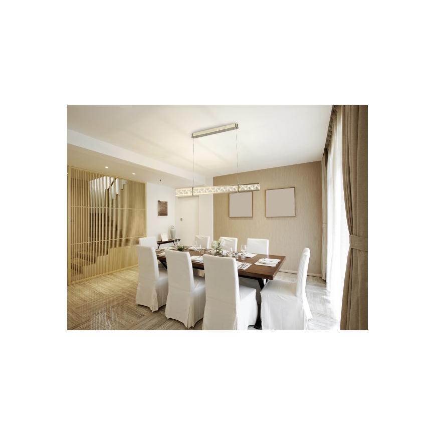LED hämardatav kristalllühter trossil ENRIQUE LED/20W//230V 3000-6000K + kaugjuhtimispult