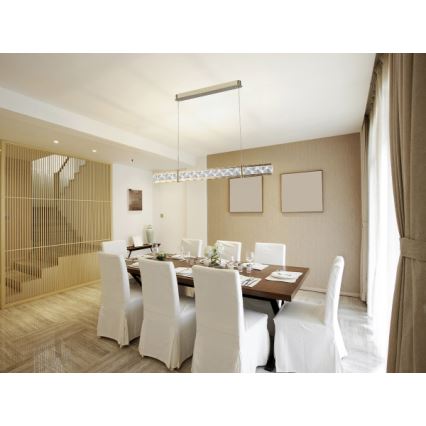 LED hämardatav kristalllühter trossil ENRIQUE LED/20W//230V 3000-6000K + kaugjuhtimispult