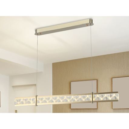 LED hämardatav kristalllühter trossil ENRIQUE LED/20W//230V 3000-6000K + kaugjuhtimispult