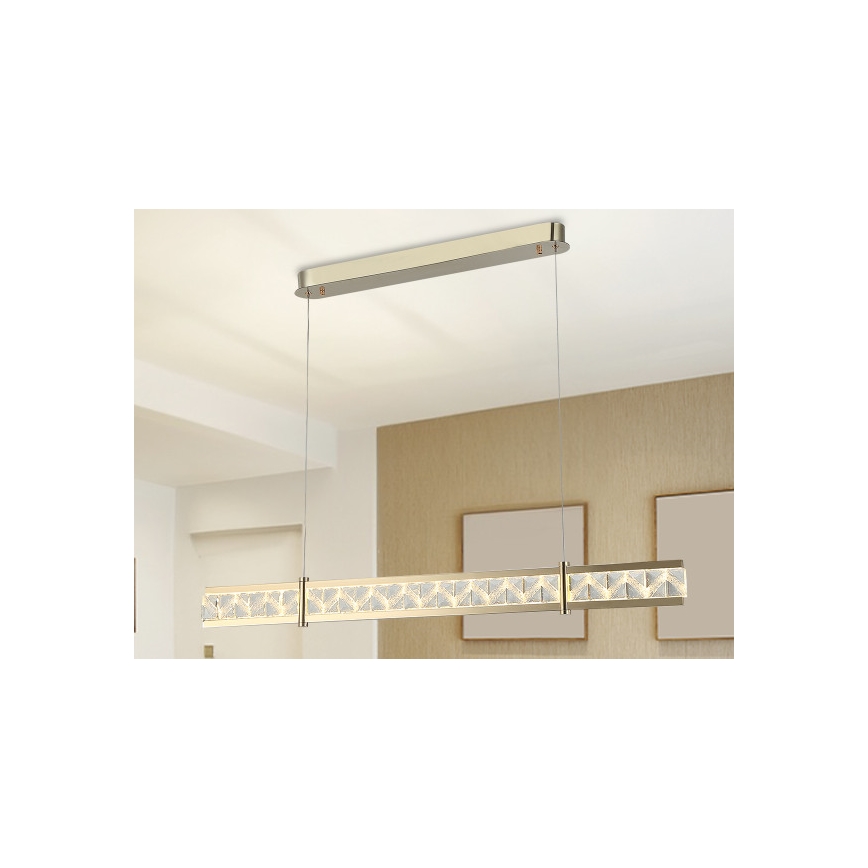LED hämardatav kristalllühter trossil ENRIQUE LED/20W//230V 3000-6000K + kaugjuhtimispult
