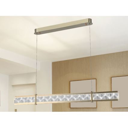 LED hämardatav kristalllühter trossil ENRIQUE LED/20W//230V 3000-6000K + kaugjuhtimispult
