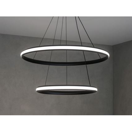 Hämardatav LED-rippvalgusti kaablil LED/90W/230V 3000-6500K läbimõõt 60 cm + kaugjuhtimispult