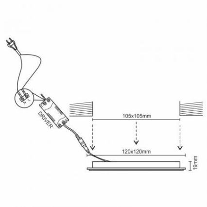 LED Hämardatav süvistatav valgusti/6W/230V 3000-6500K Wi-Fi Tuya