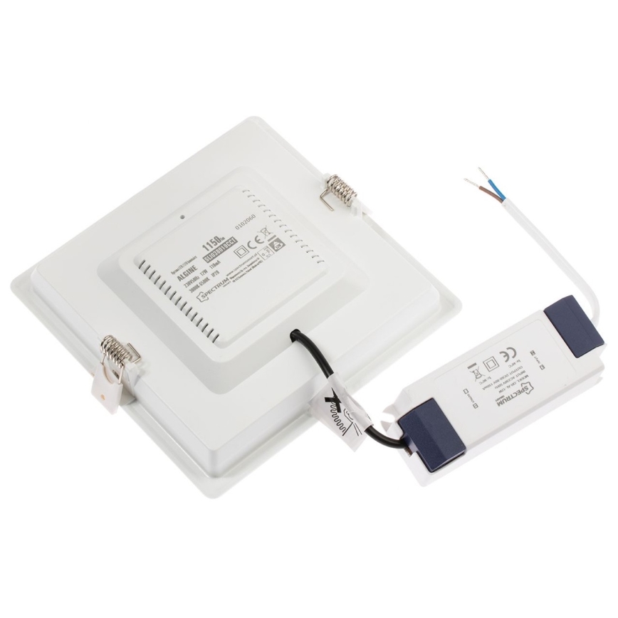LED Hämardatav süvistatav valgusti ALGINE LED/12W/230V Wi-Fi Tuya ruut