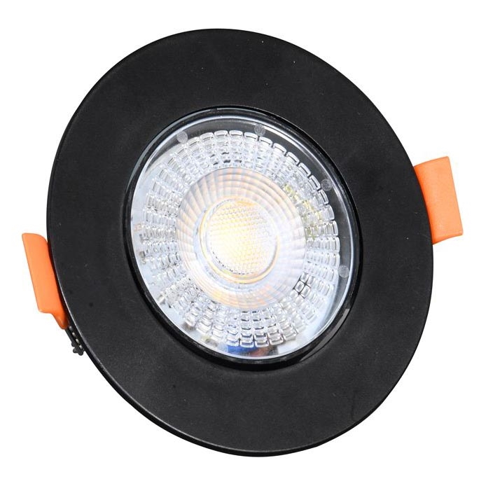 LED Hämardatav süvistatav valgusti ZITA LED/3/5/7W/230V 3000/4000/6000K d. 9 cm must
