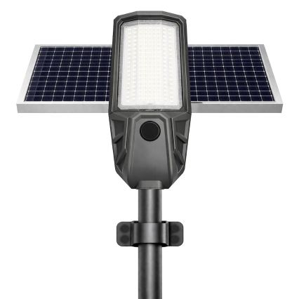 Hämardatav LED-tänavavalgusti anduriga ja päikesepaneeliga KOBRA LED/400W/3,2V 24000 mAh IP65 antratsiit + kaugjuhtimispult
