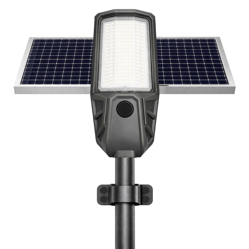 Hämardatav LED-tänavavalgusti anduriga ja päikesepaneeliga KOBRA LED/400W/3,2V 24000 mAh IP65 antratsiit + kaugjuhtimispult
