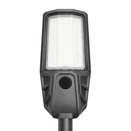 Hämardatav LED-tänavavalgusti anduriga ja päikesepaneeliga KOBRA LED/400W/3,2V 24000 mAh IP65 antratsiit + kaugjuhtimispult