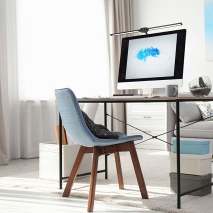 LED hämardatav USB-laualamp TENUIX DUO 2xLED/7W/5V 3000-6000K must