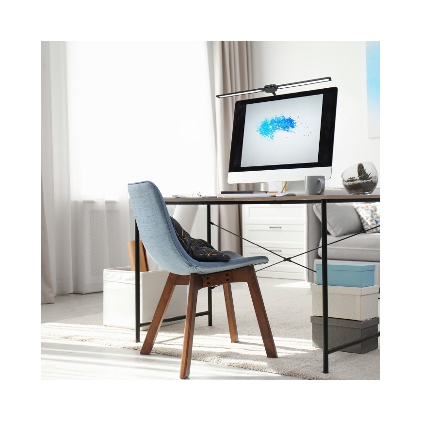 LED hämardatav USB-laualamp TENUIX DUO 2xLED/7W/5V 3000-6000K must