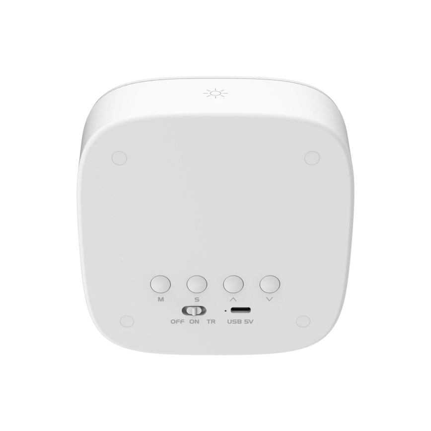 LED Hämardatav väike öölamp koos äratuskellaga BUNNY LED/1,2W/5V 3000K