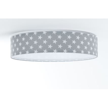 LED Hämardatav laevalgusti lastetuppa SMART GALAXY KIDS LED/24W/230V 3000-6500K tähed hall/valge + kaugjuhtimispult