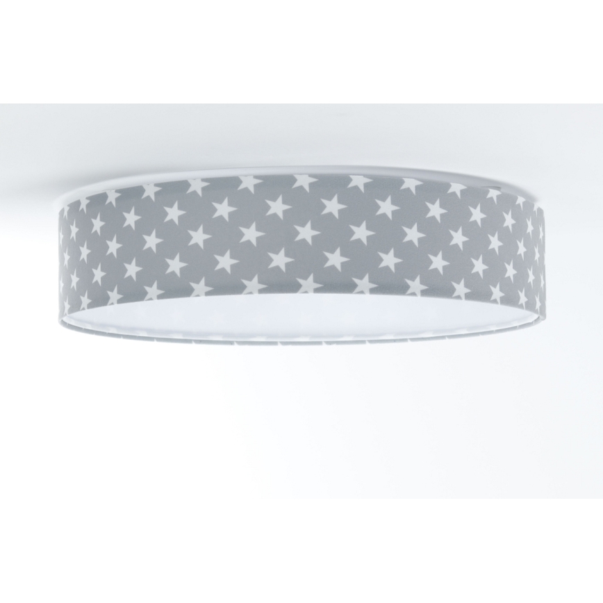 LED Hämardatav laevalgusti lastetuppa SMART GALAXY KIDS LED/24W/230V 3000-6500K tähed hall/valge + kaugjuhtimispult