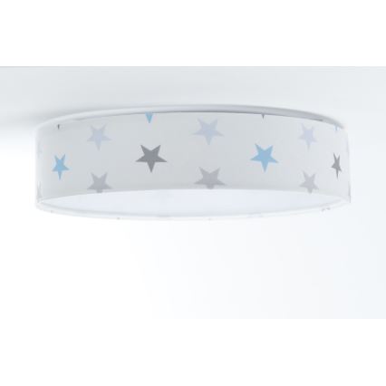 LED Hämardatav laevalgusti lastetuppa SMART GALAXY KIDS LED/24W/230V 3000-6500K tähed valge/hall/sinine + kaugjuhtimispult