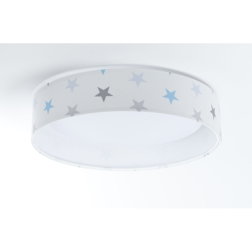 LED Hämardatav laevalgusti lastetuppa SMART GALAXY KIDS LED/24W/230V 3000-6500K tähed valge/hall/sinine + kaugjuhtimispult