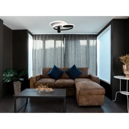 LED Hämardatav laevalgusti LED/65W/230V 3000-6500K valge/must + kaugjuhtimispult