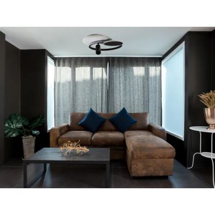 LED Hämardatav laevalgusti LED/65W/230V 3000-6500K valge/must + kaugjuhtimispult