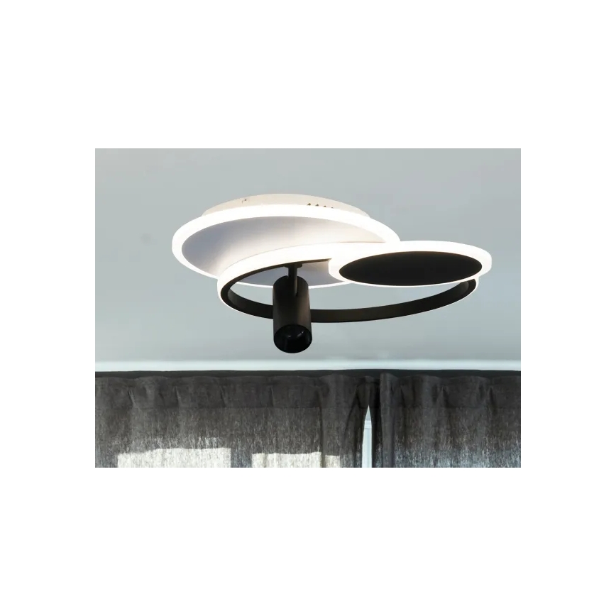 LED Hämardatav laevalgusti LED/65W/230V 3000-6500K valge/must + kaugjuhtimispult