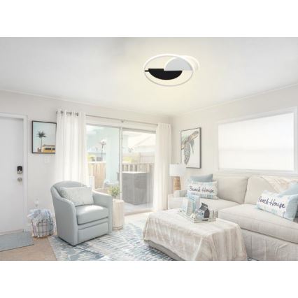 LED Hämardatav laevalgusti LED/70W/230V 3000-6500K valge/must + kaugjuhtimispult