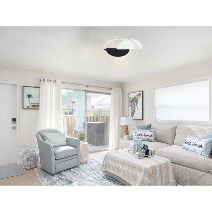 LED Hämardatav laevalgusti LED/70W/230V 3000-6500K valge/must + kaugjuhtimispult