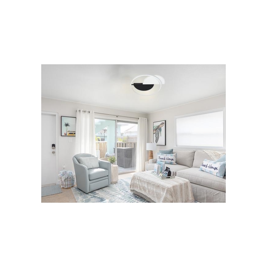 LED Hämardatav laevalgusti LED/70W/230V 3000-6500K valge/must + kaugjuhtimispult