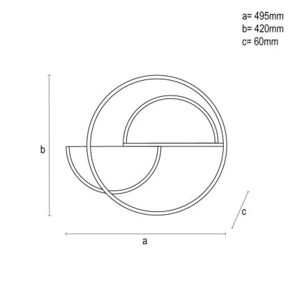 LED Hämardatav laevalgusti LED/70W/230V 3000-6500K valge/must + kaugjuhtimispult