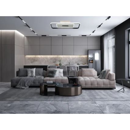 LED Hämardatav laevalgusti LED/75W/230V 3000-6500K valge/must + kaugjuhtimispult