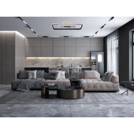 LED Hämardatav laevalgusti LED/75W/230V 3000-6500K valge/must + kaugjuhtimispult