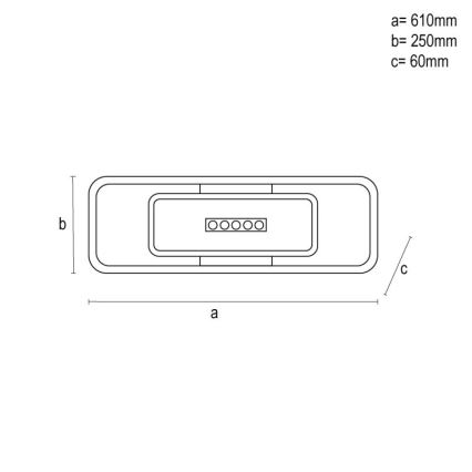 LED Hämardatav laevalgusti LED/75W/230V 3000-6500K valge/must + kaugjuhtimispult
