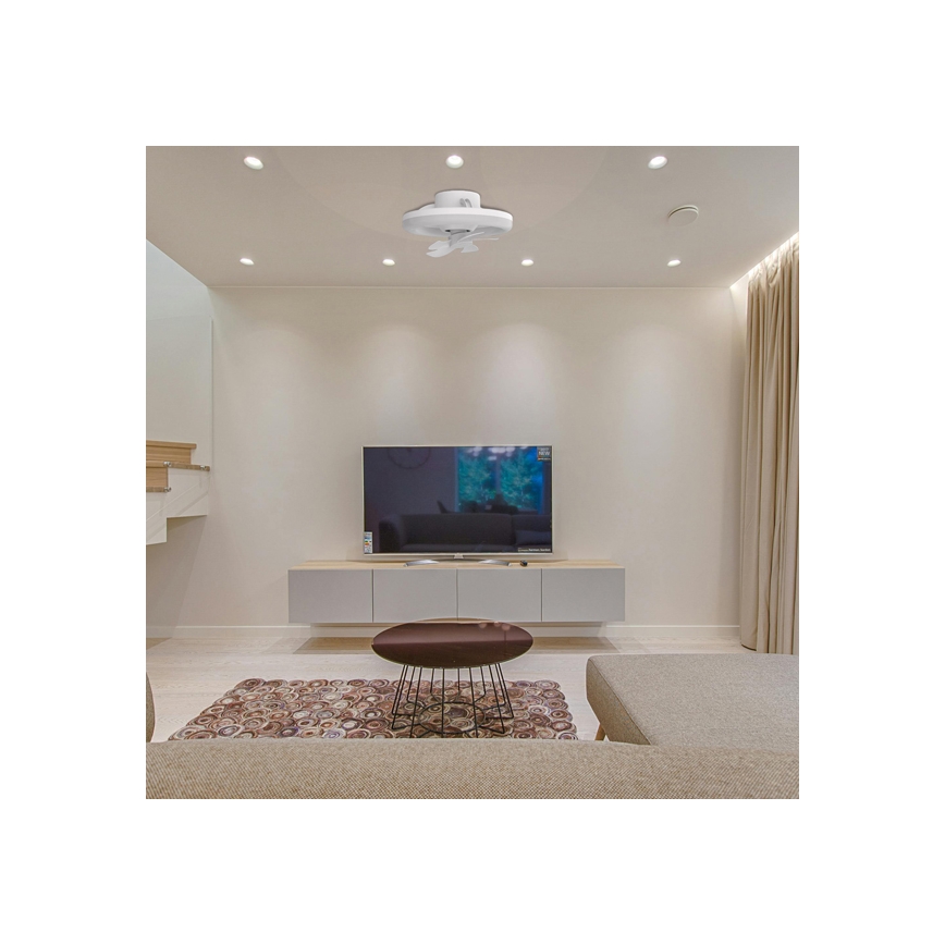 LED Hämardatav valgusti ventilaatoriga LED/30W/230V 3000-6500K valge + kaugjuhtimispult