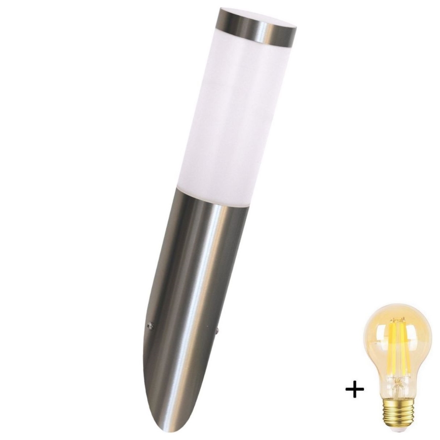 LED hämardatav väliseinavalgusti LIVIA 1xE27/6W/230V 2700-6500K Wi-Fi IP44 hõbedane