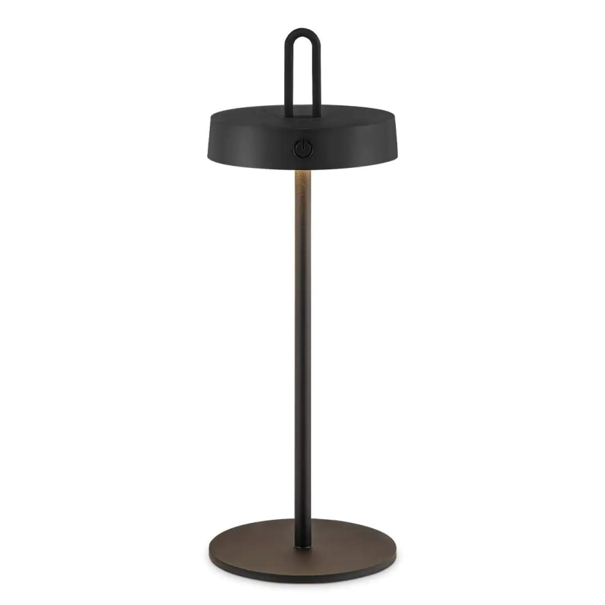 LED Hämardatav välistingimustes kasutatav laetav puutekontrolliga laualamp SHINE LED/1,5W/3,7V 3000 mAh IP44 must