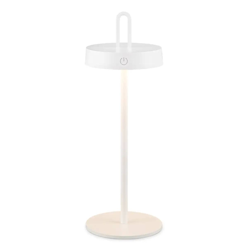 LED hämardatav välistingimustes kasutatav laetav puutetundlik laualamp SHINE LED/1,5W/3,7V 3000 mAh IP44 valge
