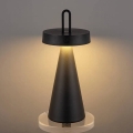 LED Hämardatav väliskasutuseks mõeldud laetav puudutusega laualamp HALO LED/1,5W/3,7V 3000 mAh IP44 must