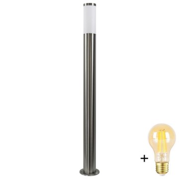 LED-hämardatav välisvalgusti LIVIA 1xE27/6W/230V 2700-6500K Wi-Fi 100 cm IP44 hõbedane