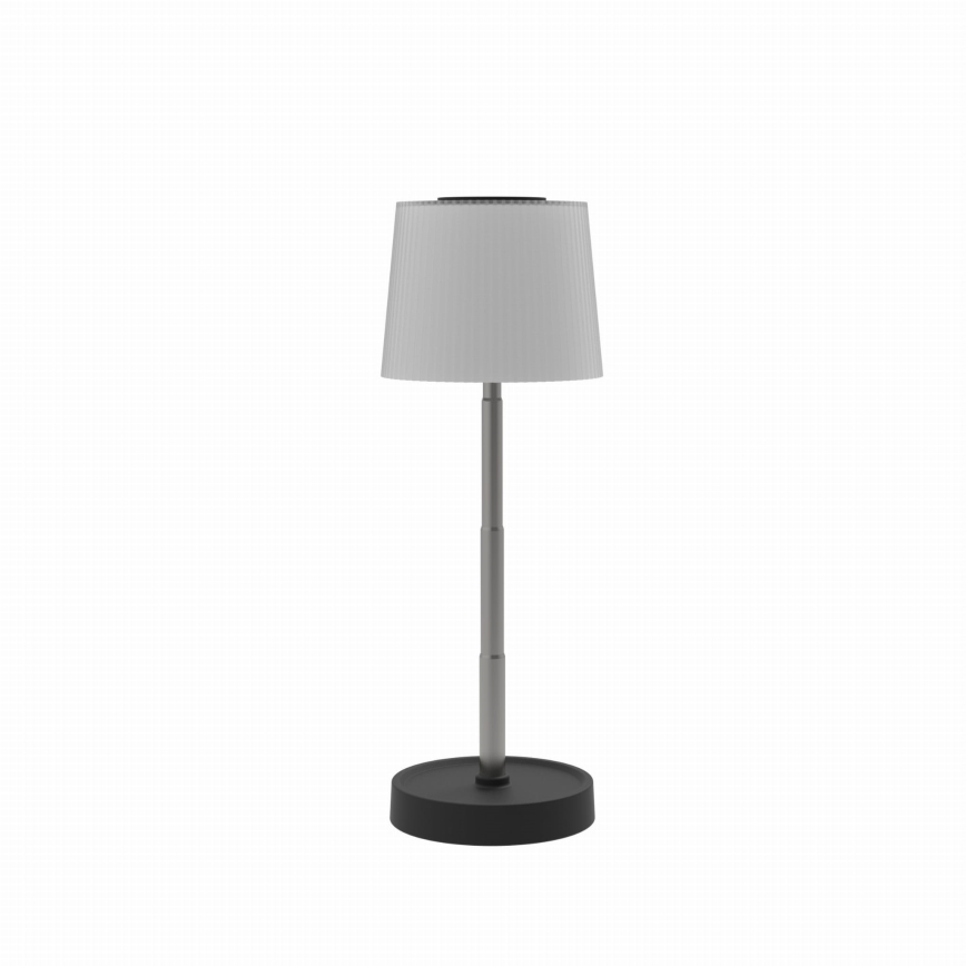 Reguleeritav puutetundlik laetav välitingimustes kasutatav LED-laualamp LED/2W/5V IP44 1200 mAh, hall