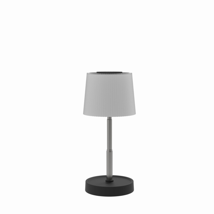 Reguleeritav puutetundlik laetav välitingimustes kasutatav LED-laualamp LED/2W/5V IP44 1200 mAh, hall