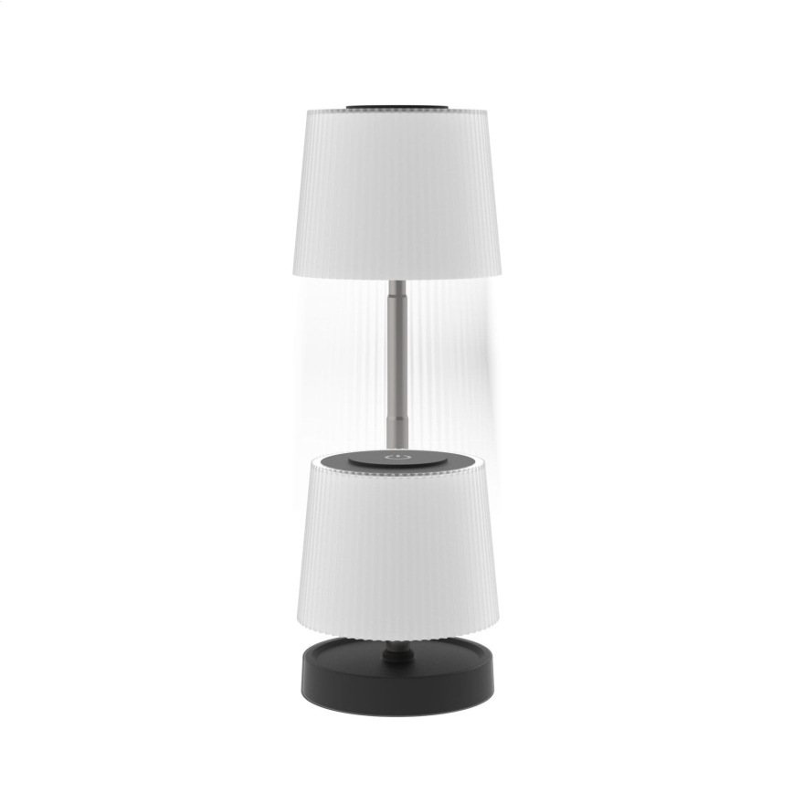 Reguleeritav puutetundlik laetav välitingimustes kasutatav LED-laualamp LED/2W/5V IP44 1200 mAh, hall