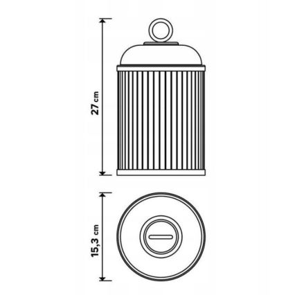 LED Hämardatav välivalgusti CANARI LED/2W/5V IP44