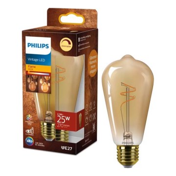 LED-hämardatav VINTAGE-pirn Philips ST64 E27/3,1W/230V 1800K