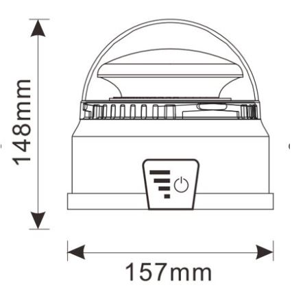 LED hoiatuslatern LED/12-24V IP65 + kaugjuhtimispult