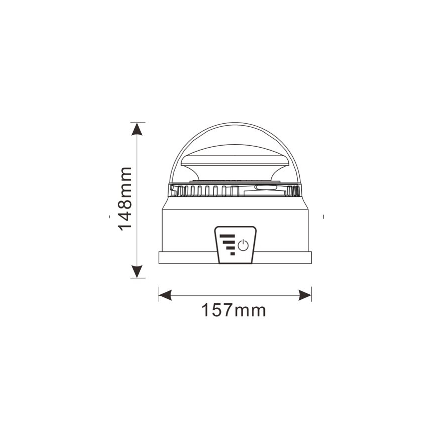 LED hoiatuslatern LED/12-24V IP65 + kaugjuhtimispult