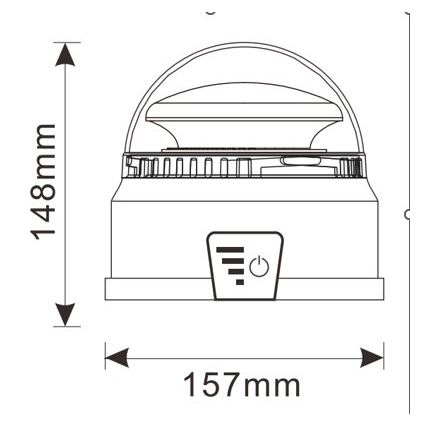 LED Hoiatustuli LED/12-24V IP65